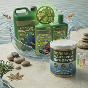 Препараты от тины, лекарства, удобрения и уход за прудом